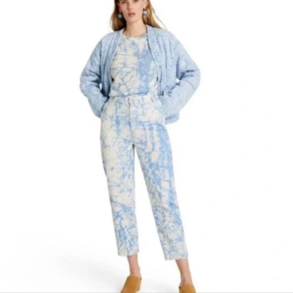 Rachel Comey x Target Light Tie Dye High-Rise Tapered Mom Jeans Size 2 EUC - Picture 2 of 10